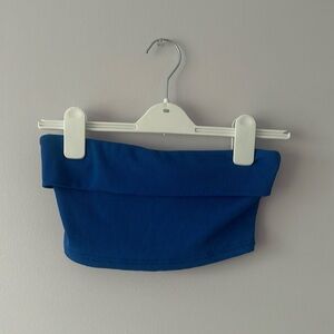 Blue tube top- SHEIN (size small)